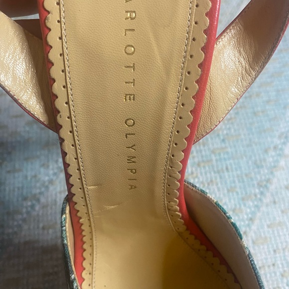 Charlotte Olympia Serena Banana Leaf Sandal Herls - Picture 12 of 14